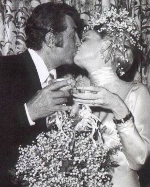Catherine Hawn with her ex-husband Dean Martin on their wedding day